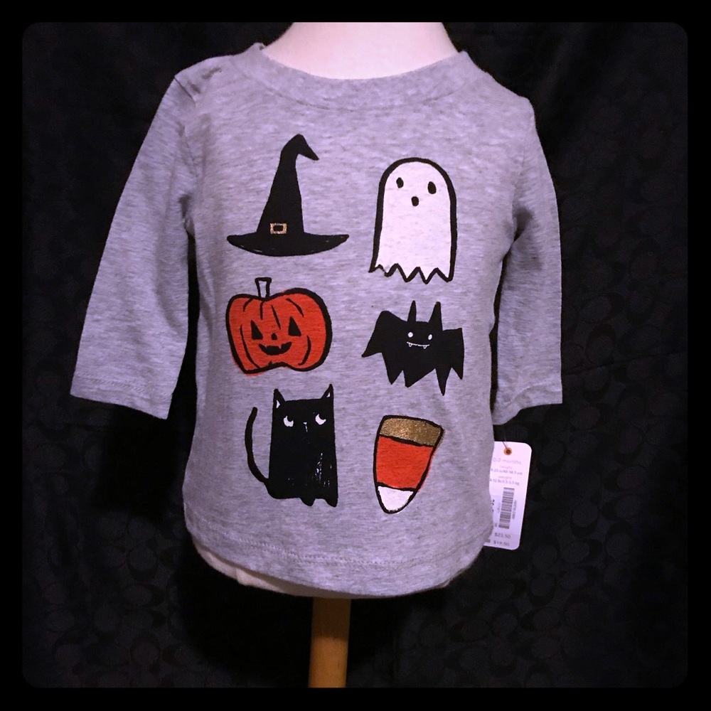 Halloween t-shirt Gymboree long sleeve gray